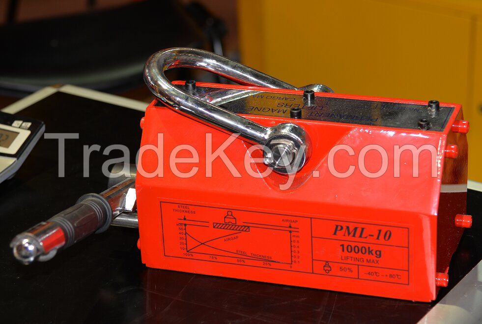 100kg-6000kg Pull Force Magnetic lifter material handing Manual Permanent Lifting Magnet/Magnetic Lifter