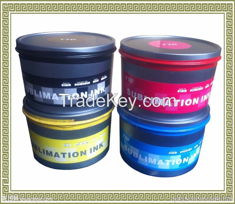 TTR sublimation offset ink for Heidelberg printer to heat transfer print T-shirt polyester fabric (SO-L)