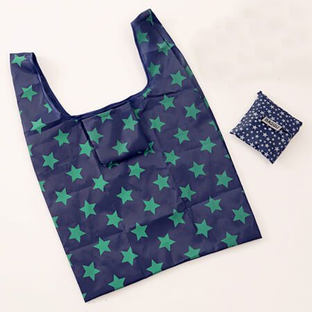 Folding polyester shopping bag