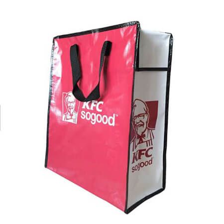 KFC PP woven zipper bag