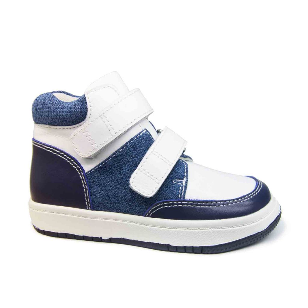 Sell Blue kids orthopedic shoes arch support kids leather boot skateboard sneaker