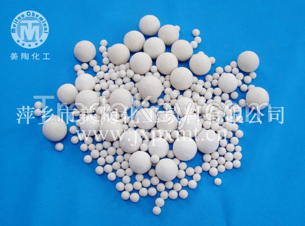 Inert Alumina Ceramic Balls Catalyst Support Media