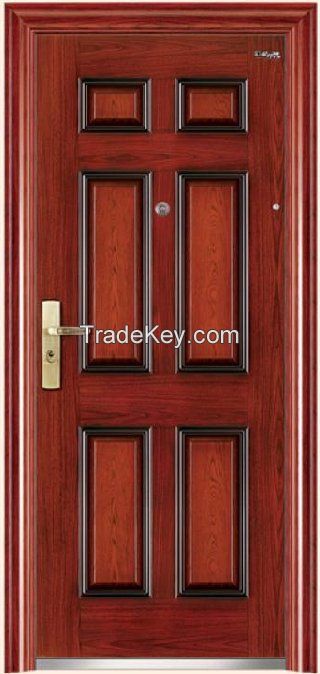 Security Steel Door with Large Stock (CHAM-SD09)