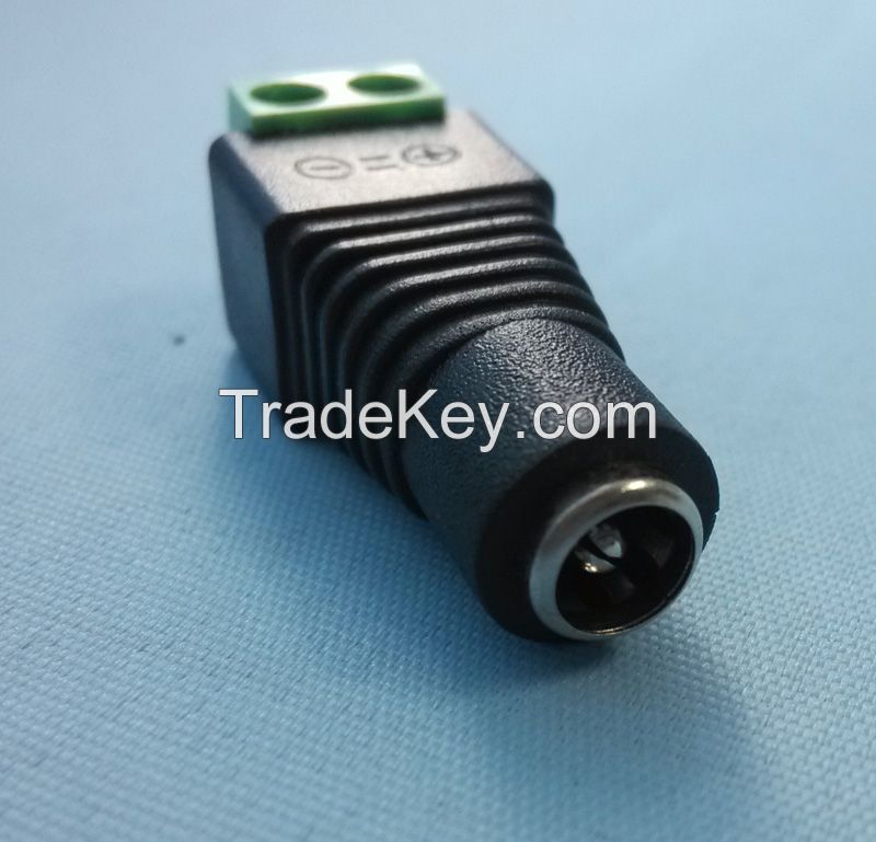 socket 5.5x2.1mm female CCTV DC Power Female Jack Plug Connector Tip Led Strip Female