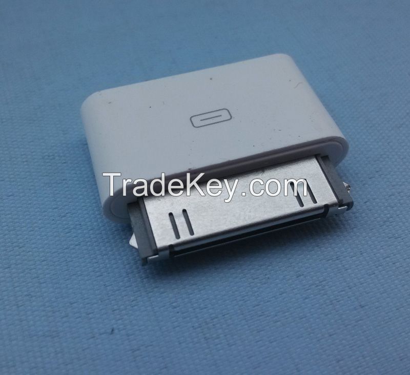 ST-FMI-IP4 Micro usb to iphone 4 male  DC Power Plug Male Adapter Connector for Mobile Phone