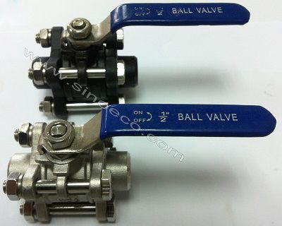 Stainless Steel 201 304 316 / carbon steel 3 PC butt Welded Ball Valve