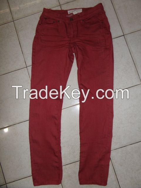 98%cotton 2%spandex twill long pant