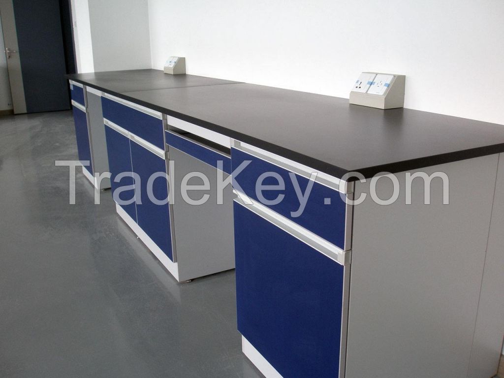 6000mm long Steel Lab Side Bench Laboratory Wall Bench