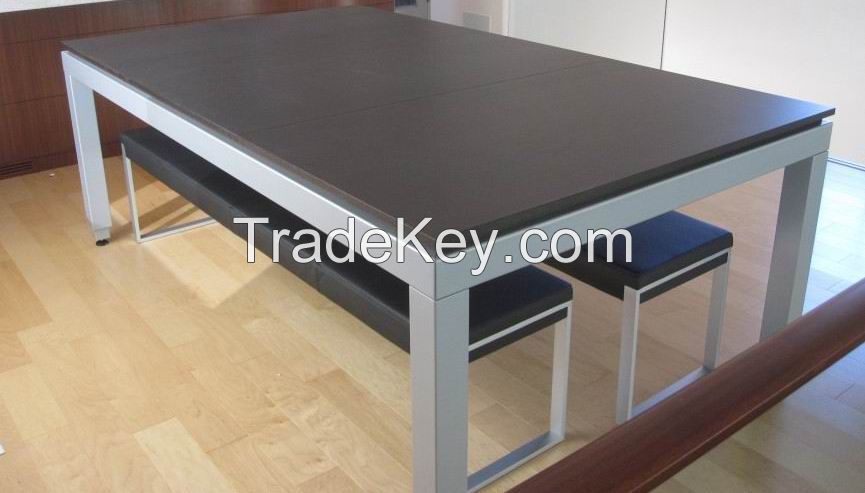 7ft stainless steel pool dining table
