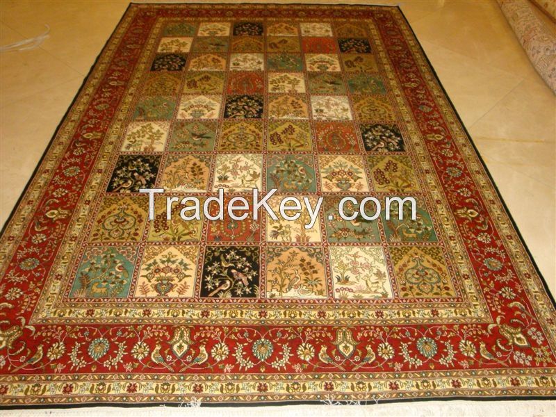 handmade silk persian carpet