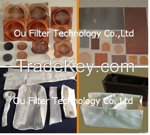 Fiberglass mesh for casting filter