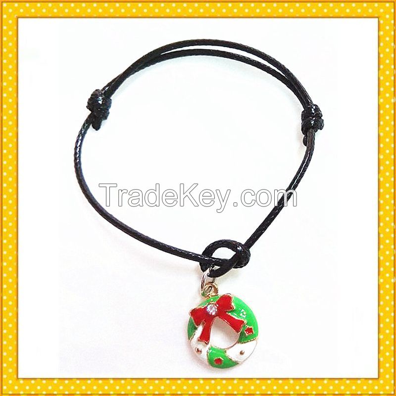 handmade wreath wx rope charm bracelet SL0019