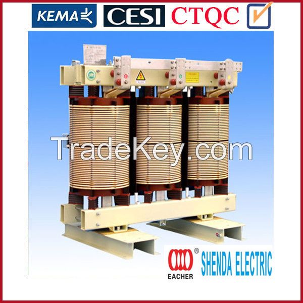 10kv 11kv 15kv 33kv 3 phase Open type dry type transformer 630kva