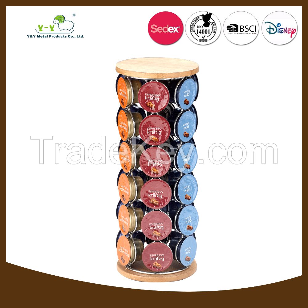 Diaphanous caffitaly capsule coffee pod dispensers