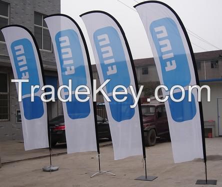 110gsm-250gsm fabric flags and banners printed with dye-sublimation