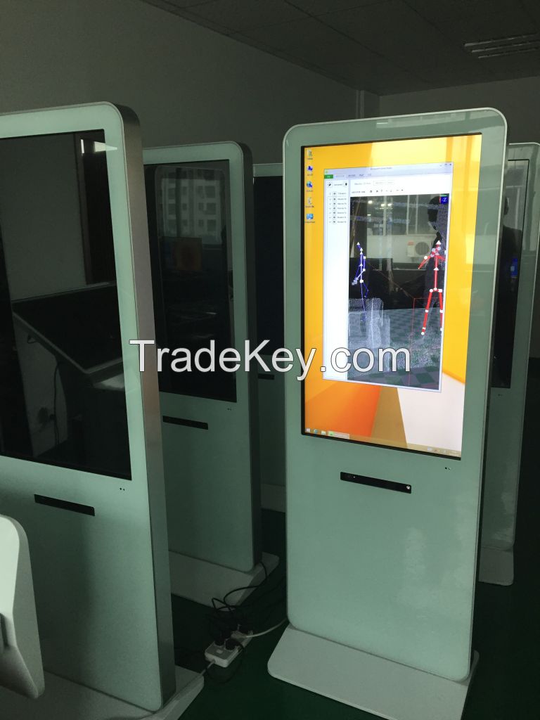 55inch standing touch advertising display kiosk