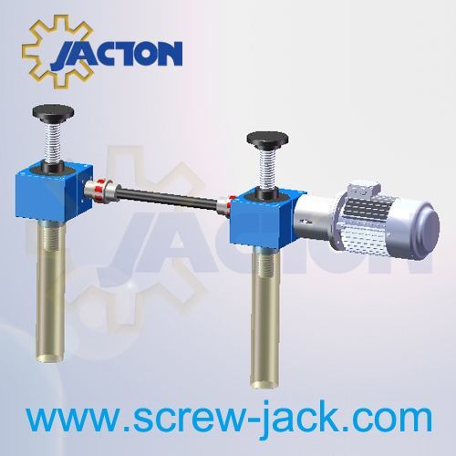 Sell Multi-units screw jack system, hoist lift gates bevel gear system, screw jack lifting platform Manufacturers