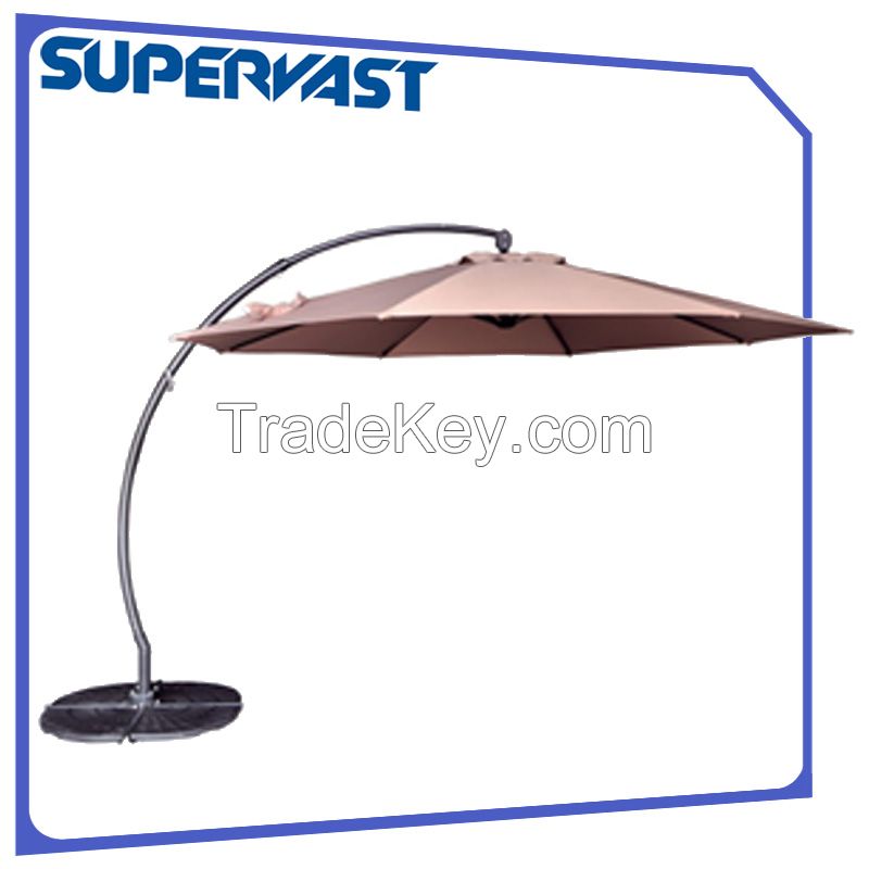 Curvedback hanging umbrella