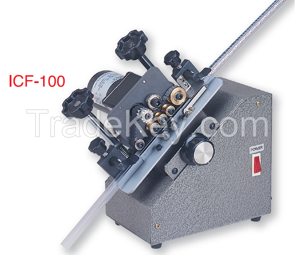 ICF-100 straight IC leads faster!  IC lead forming machine