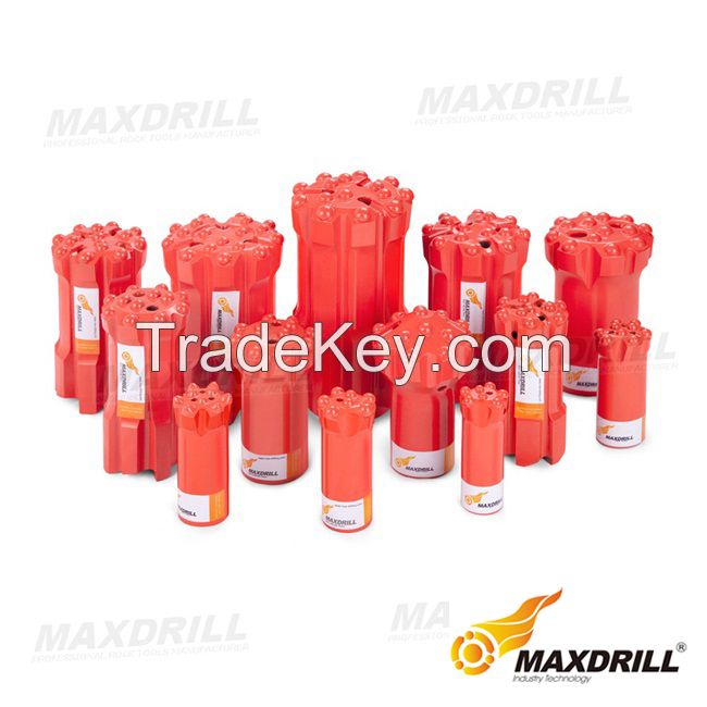 MAXDRILL thread button bit