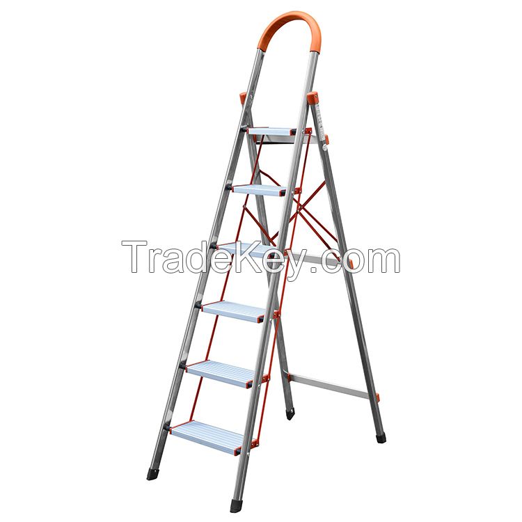 stainless steel ladder 6steps maximum load 150kgs