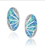 925 Sterling Silver Earrings with Opal (LOP1095)