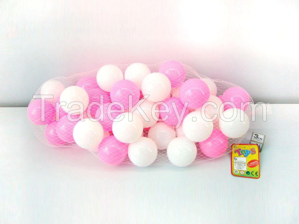 5.5CM PE plastic color empty ball pit balls