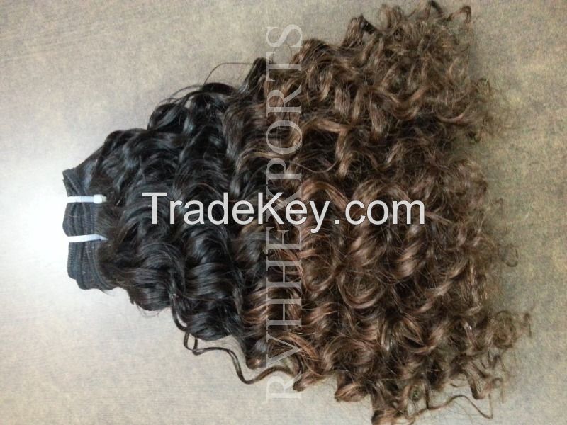 Ombre Color Curly Hair Extension