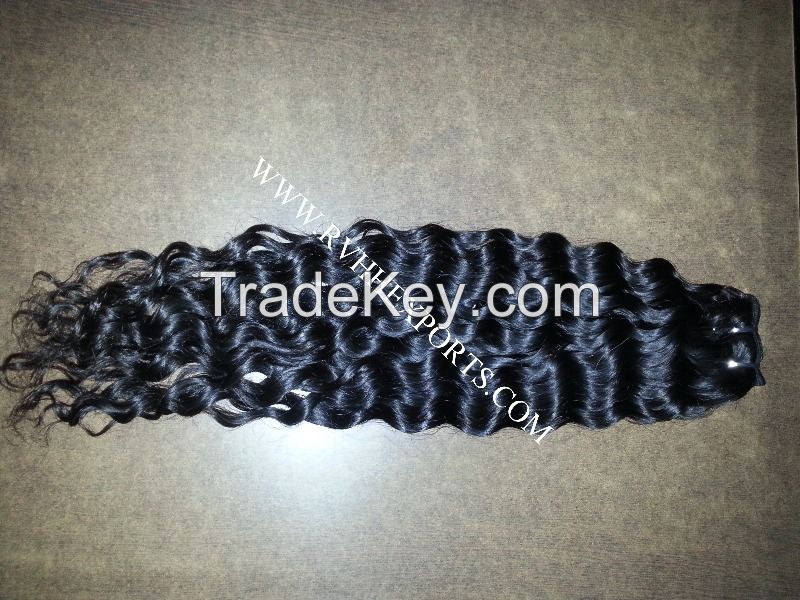 AAA grade Single Drawn Wavy Hair