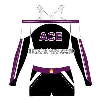 OEM Girls Competition Cheer Leading Uniform Dance Wear