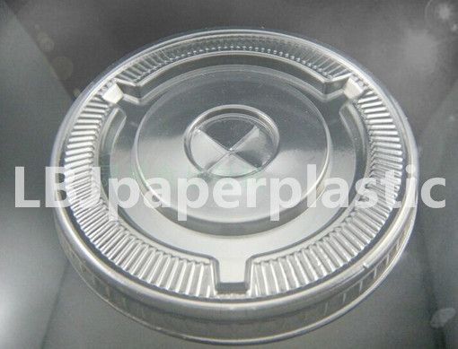 Plastic cup flat lids, bevarage plastic cup lids