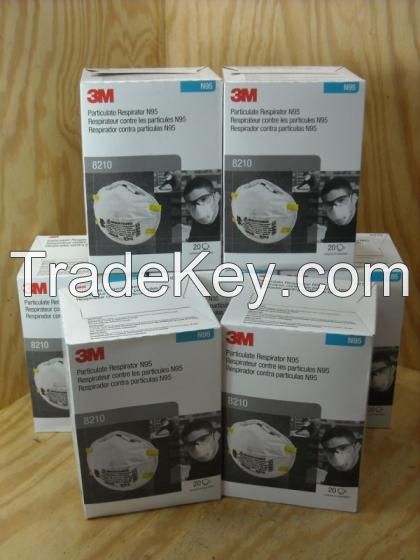 3M 8210, 3M 1860 , 3M 1860s , N95 Face Mask , N95 Particulate Respirator Face Mask