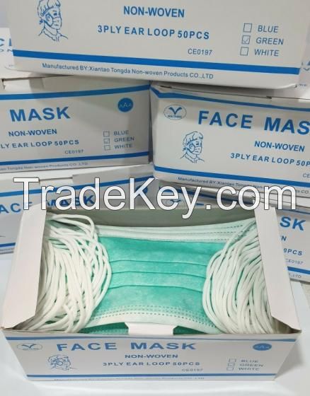 Germ Proof Disposable Mask Surgical Face This Product Is Composed of Mask Body, Nose Clip and Mas