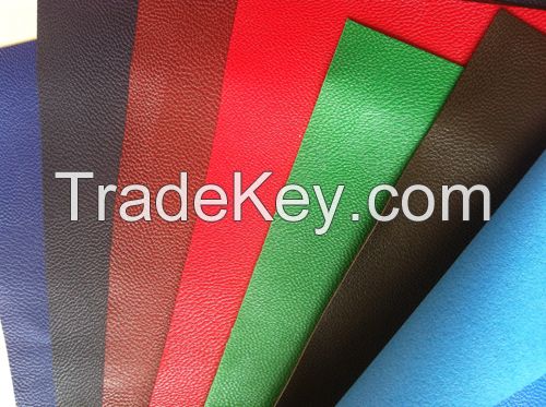 PU synthetic leather with sheep grain dipping for shoes and bags