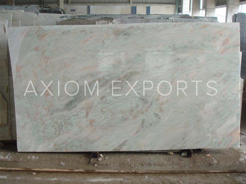 Indian White Green Onyx Marble