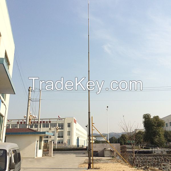 15m pneumatic telescopic masts for radio tv broadcasting equipment elevation model PHT-80408150