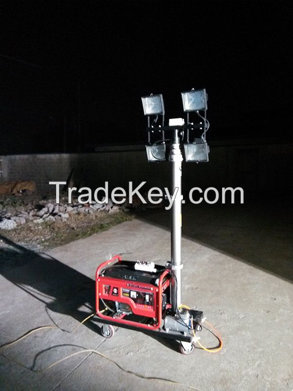 Gasoline Generators mobile lighting tower with 2000W halogen lamps-PHT-540-G1