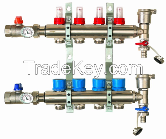 manifold for under-floor heating systems