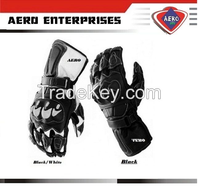 Latest Pro Motorbike Racing Leather Gloves
