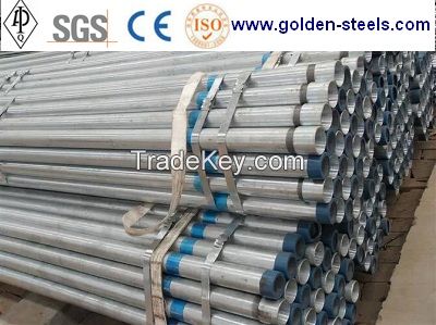 BS1387 ASTM A53 Hot Dipped Galvanized Steel Pipe