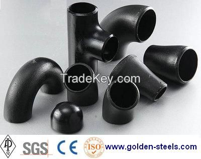 carbon steel flange, elbow, tee, reducer, cap, bend, butt welding pipe fittings