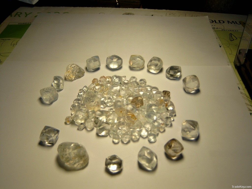 Sell Rough diamonds and gold dust, bar For sell