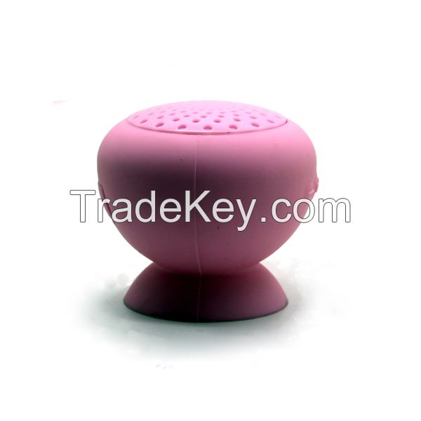 Factory price sucker bluetooth speaker mini mushroom speaker