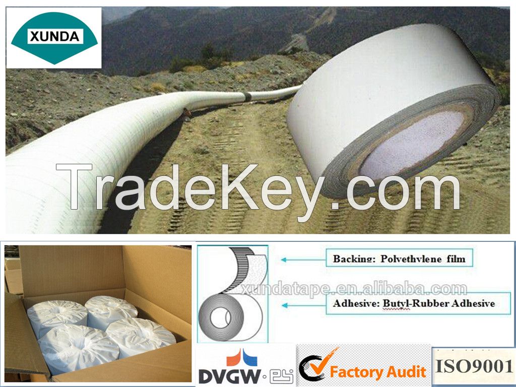 White butyl rubber outer tape corrosion protective for pipe