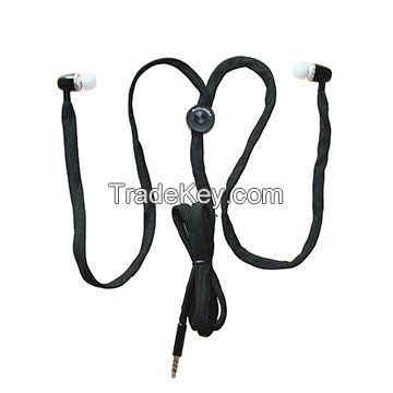 Novelty Shoelace Earphones, Dulux Metal, In-ear Style, Various Colors, Optional Mic, Logo Welcomed