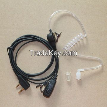 Acoustic Tube Two-way Radio Headset with In-line PTT Box, High Quality, Small MOQ, Wholesale Price