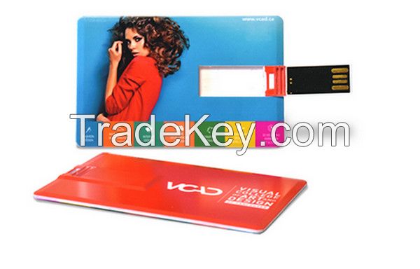 Ultra Thin Credit Card Size Pocket 1GB 2GB 4GB USB Flash Memory, promotional business credit card usb flash drives