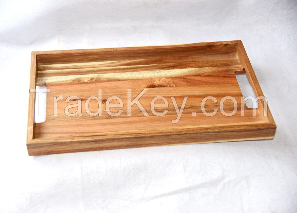Sell Acacia wooden Serving trays /Coffee trays/Tea trays