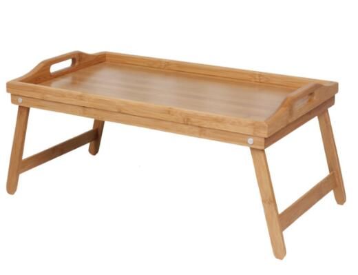 Eco-friendly bamboo breakfast bed trad with folding legs