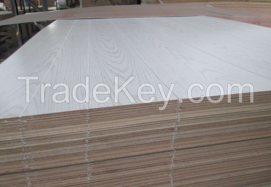 Grooves paper overlaid plywood/Grooves plywood/Grooved paper laminated plywood